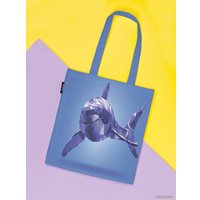 Сумка шоппер JoyArty Стальная акула ткань под лен bsh_32435