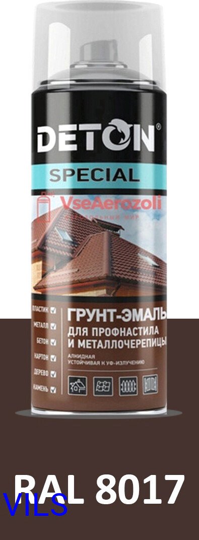 

Грунт-эмаль Deton Special Для металлочереп. RAL 8017 0.52 л (шоколадно-коричневый)