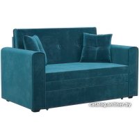Диван Мебель-АРС Санта (бархат сине-зеленый Star Velvet 43 Black Green)