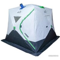 Палатка для зимней рыбалки Bison Prime Куб (белый/зеленый)