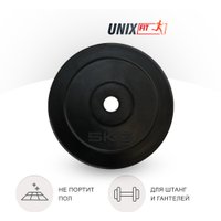 Диск Unixfit d25мм DU5000RUB 5 кг