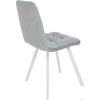 Стул Listvig Фин (светло-серый camaro 09/белый ткань)