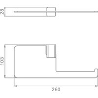 Держатель для туалетной бумаги Raglo R301.03.06
