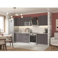 Готовая кухня Arvento АНТА-плюс 2.2м (графит)