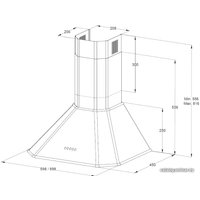 Кухонная вытяжка Korting KHC 6839 IX