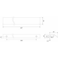 Ручка мебельная Boyard Metrica RT112SC.1/320/400