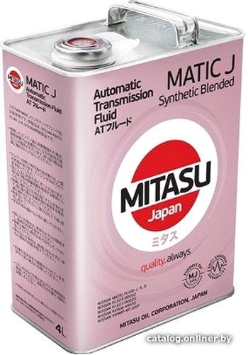 Трансмиссионное масло Mitasu MJ-333 ATF MATIC J 4л