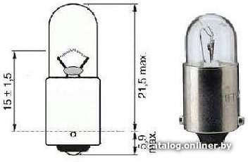 Лампа накаливания Bosch T4W Eco 10шт 1987302817