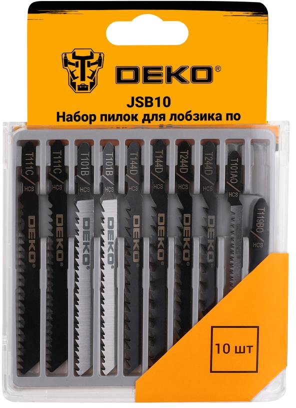 

Набор пильных полотен Deko JSB10 (10 шт)