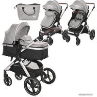 Универсальная коляска Lorelli Viola 2023 (2 в 1, opaline grey)