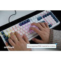 Клавиатура JEGG ZA98 White Navy Blue (TNT Red) в Бресте