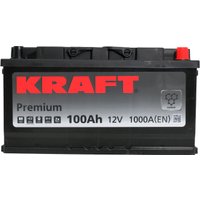 Автомобильный аккумулятор KRAFT Premium R+ (100 А·ч)