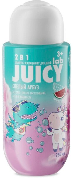 

Шампунь-кондиционер детский SPLAT Juicy Lab 2 в 1 арбуз (250 мл)