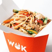 WOK Курица в соусе терияки с лапшой удон