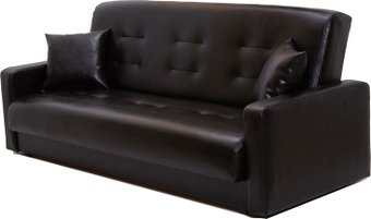 Диван Луховицкая Мебельная Фабрика Аккорд пружинный 120 (черный)