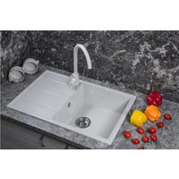 Кухонная мойка Marblan Magnum R (серый, с сифоном)