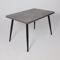 Кухонный стол Мамадома Borg radial-120 раздвижной 120-160х80 (дымчатая керамика/черный)