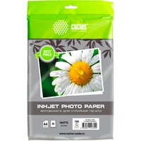 Фотобумага CACTUS Матовая двухстороняя А4 100 г/м2 20 листов CS-MA410020EDS