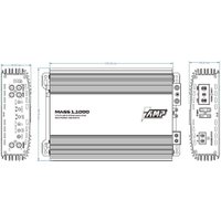 Автомобильный усилитель AMP MASS 1.1000