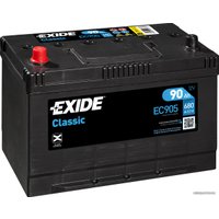 Автомобильный аккумулятор Exide Classic EC905 (90 А·ч)