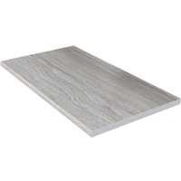 Готовая кухня Интерлиния Мила Лайт 2.7-ПМ1 (серебро/бетон портленд/травертин серый)