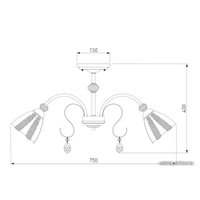 Люстра средней высоты Евросвет Floranse 30155/8 (Белый)