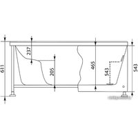 Ванна Aquanet Vitoria 135x135