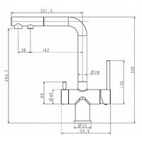 Смеситель Paulmark Serpentine SE213222-GRS (серый/серый дым)