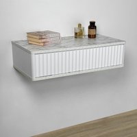 Туалетный столик без зеркала Shtabe Royal 5014 эко (мрамор каррара)