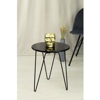 Журнальный столик Sheffilton SHT-CT27 (черный муар/черный глянец)