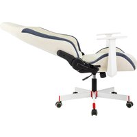 Игровое (геймерское) кресло A4Tech Bloody GC-830 (белый/синий)