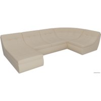 П-образный диван Лига диванов Холидей 101861 (бежевый)