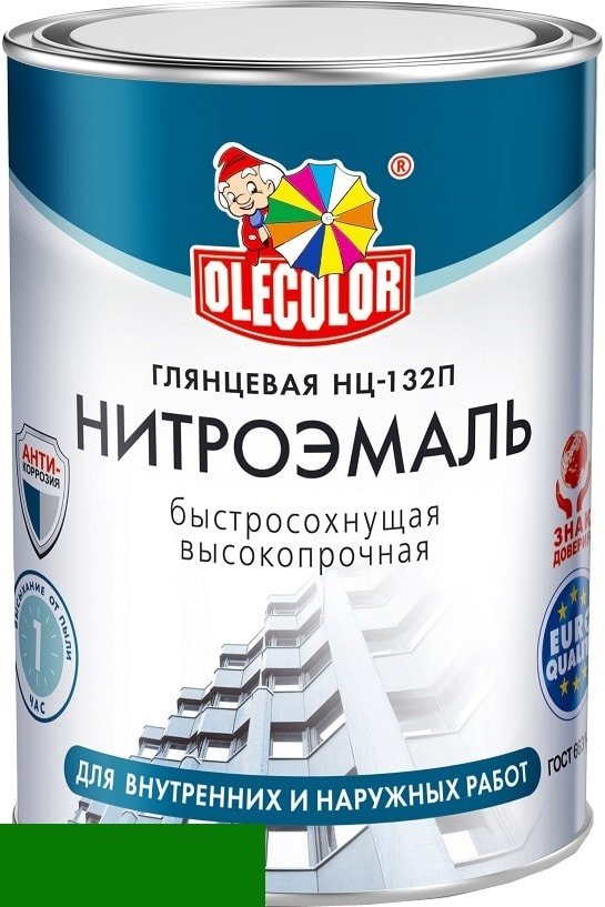 

Эмаль Olecolor НЦ-132П 1.7 кг (зеленый)