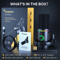 Проводной микрофон Maono PD200X (белый)