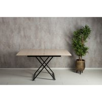 Стол-трансформер Levmar Apollo D68/S53 (дуб шамони светлый/черные опоры)