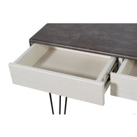 Консольный стол Калифорния мебель Телфорд (серый бетон/белый бетон)