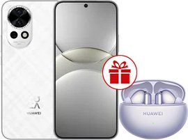 

Телефон Huawei nova 13 BLK-LX9 12GB/512GB (белый) + наушники Huawei FreeBuds 6i
