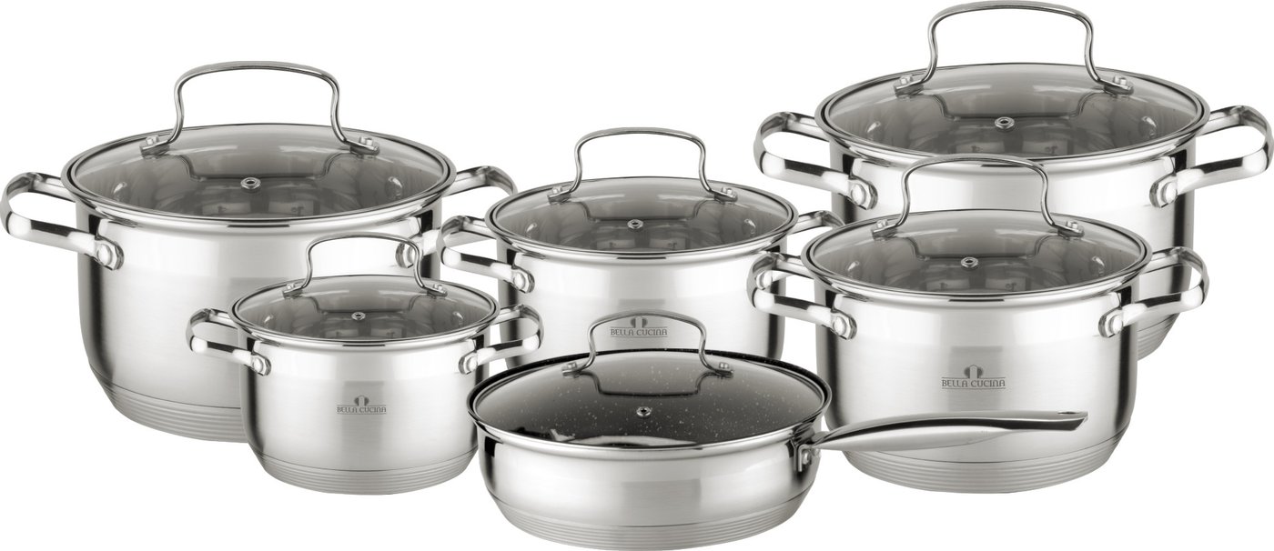 

Набор кастрюль Bella Cucina Набор кухонной посуды Bella Cucina BC-2027 (12пр)