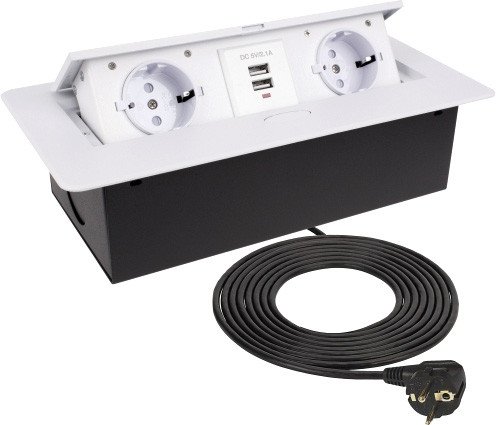 

Удлинитель AKS Nova USB (черный/белый)