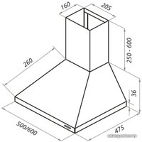 Кухонная вытяжка MAUNFELD Retro Light Eco 60 (бежевый)