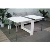 Стол-книга Stoloff Мечта 1600x850 (антрацит/белый, опоры складные, углы закругленные с роликами и ручками)