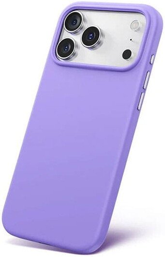 Чехол для телефона Baseus Colorful Liquid Silicone Magnetic Case для iPhone 17 (фиолетовый)