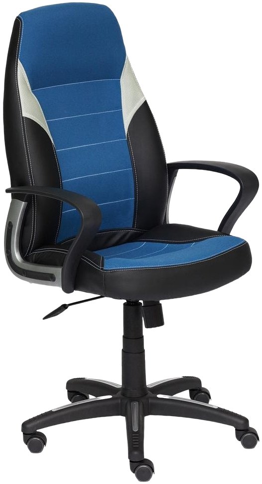 

Офисное кресло TetChair Inter (искусственная кожа, ткань, черный/синий/серый)