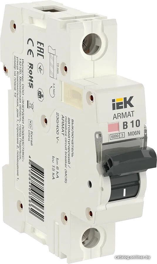 Выключатель автоматический IEK AR-M06N-1-B010
