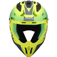 Мотошлем LS2 MX708 Fast II Duck (3XL, Green H-V Yellow)