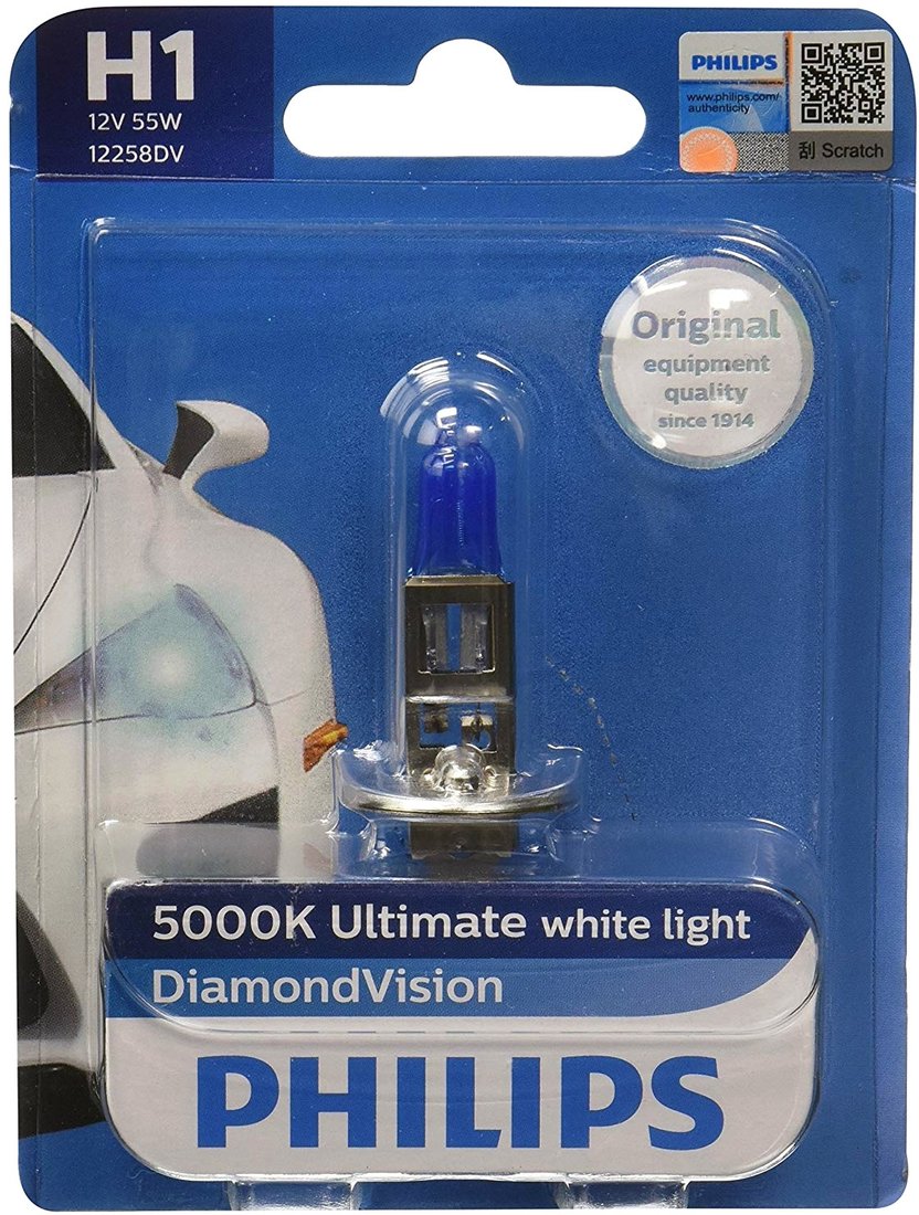 

Галогенная лампа Philips H1 DiamondVision 1шт