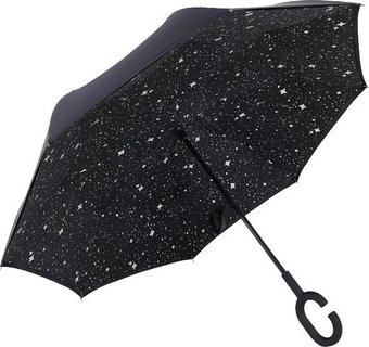 Зонт-трость Wahoo Небо внутри YF7396 (black)