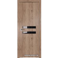 Межкомнатная дверь ProfilDoors 2.03XN L 60х200 (салинас светлый, стекло lacobel черный лак)