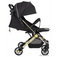 Коляска прогулочная «книга» Farfello Comfy Go Comfort CG-201 (черный/золото)
