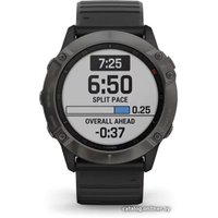 Умные часы Garmin Fenix 6X Sapphire (серый DLC/черный)
